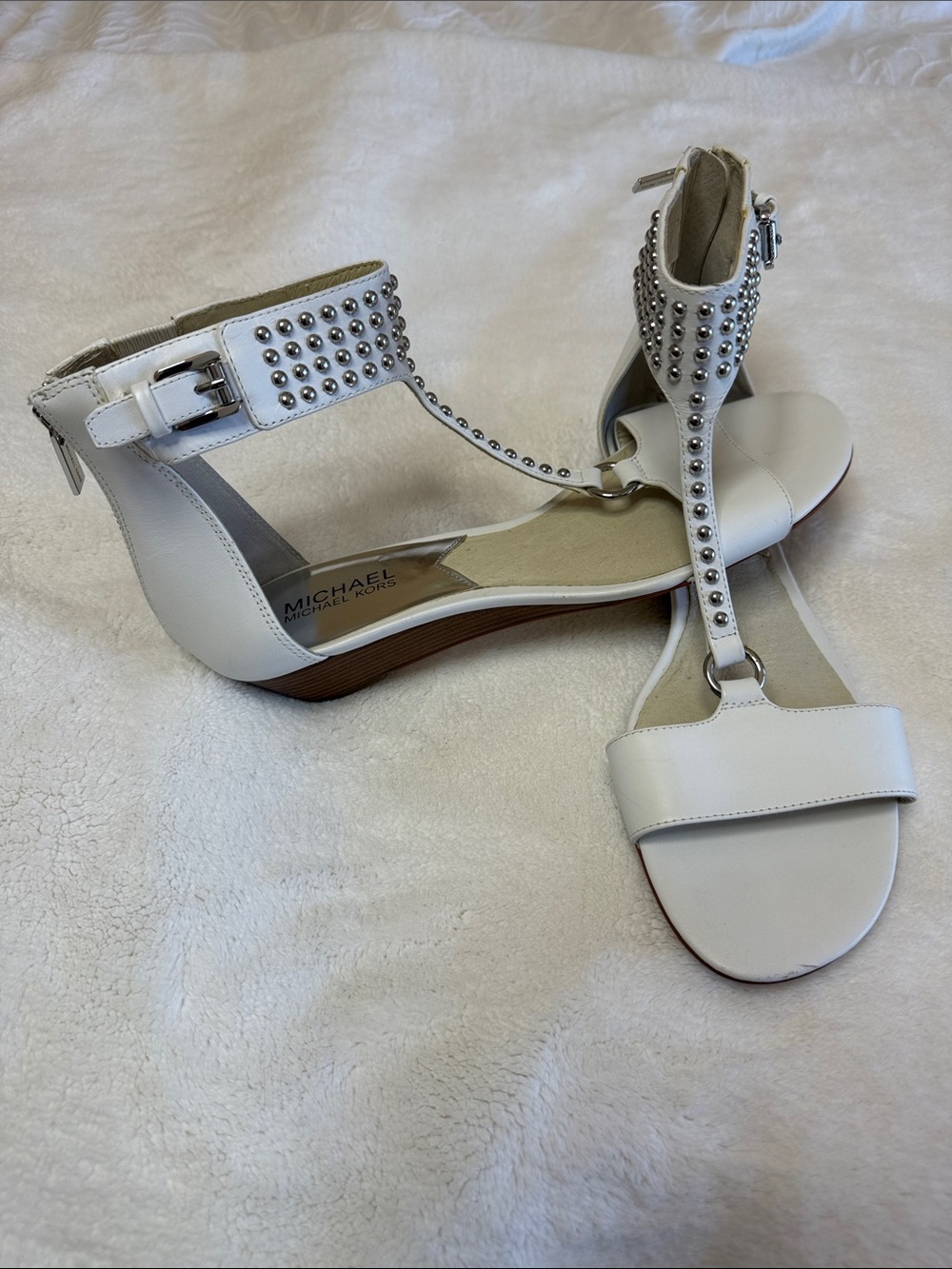 Micheal Kors Celena Studded Wedge Sandals 2014